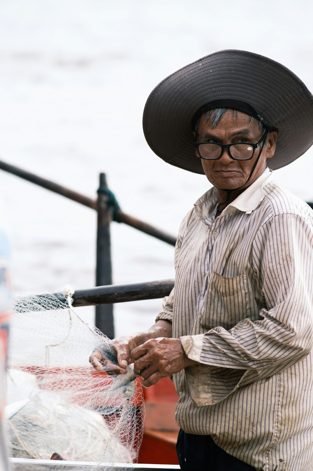 Portrait of an elderly Danish fisherman