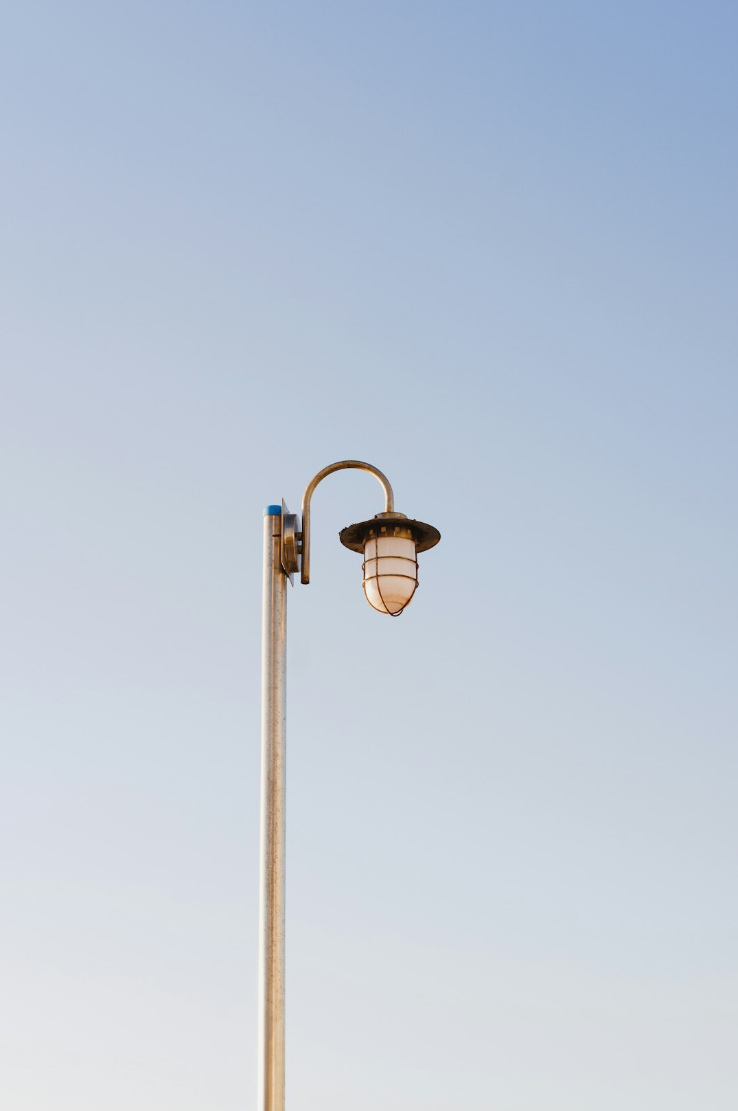 street lamp at dusk